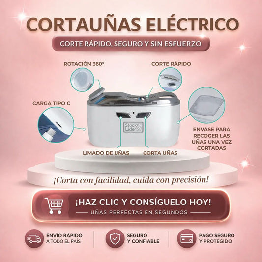 ✂️💅🔥  cortauñas eléctrico con protección antipellizcos
