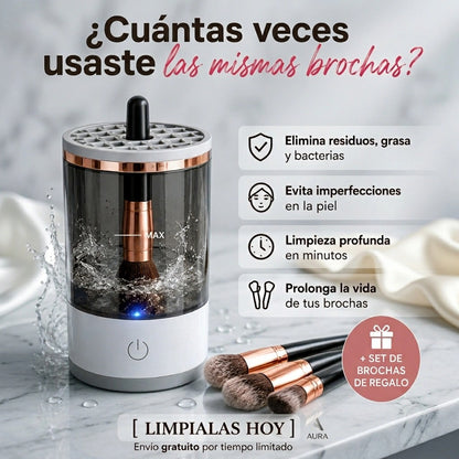 Limpia brochas de maquillaje eléctrica 💄🧽