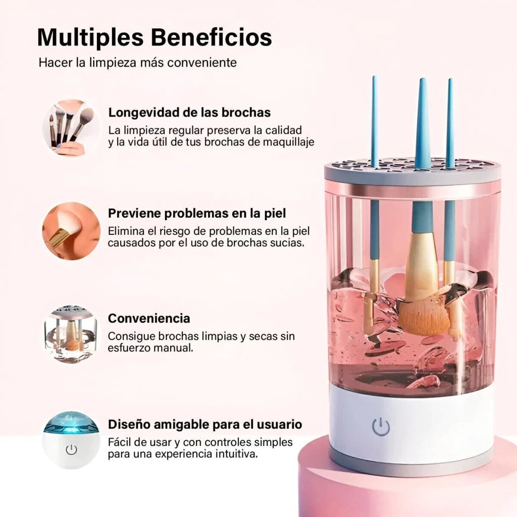 Limpia brochas de maquillaje eléctrica 💄🧽