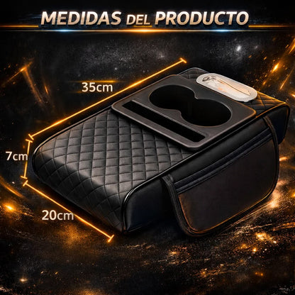 Apoya brazos para autos con porta botellas🍿