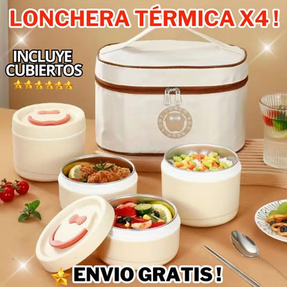 LONCHERA TÉRMICA DE ACERO INOXIDABLE🍗🥩